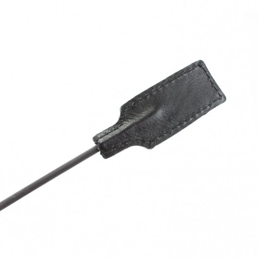 Чёрный профессиональный стек с золотистой рукоятью - 73 см. - БДСМ Арсенал - купить с доставкой в Димитровграде