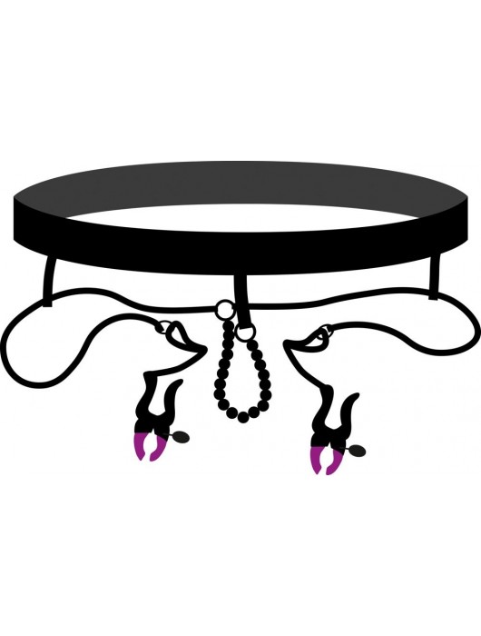 Трусики с зажимами для половых губ и бусинками для массажа промежности - Orion - купить с доставкой в Димитровграде