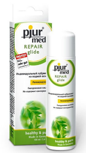 Регенирирующий лубрикант с гиалуроновой кислотой pjur MED Repair glide - 100 мл. - Pjur - купить с доставкой в Димитровграде