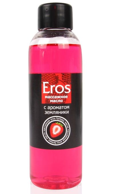 Массажное масло Eros fantasy с ароматом земляники - 75 мл. - Биоритм - купить с доставкой в Димитровграде
