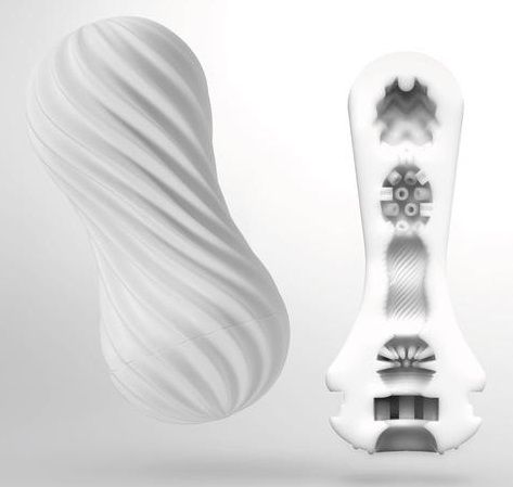 Мастурбатор FLEX Silky White с мягким рельефом - Tenga - в Димитровграде купить с доставкой