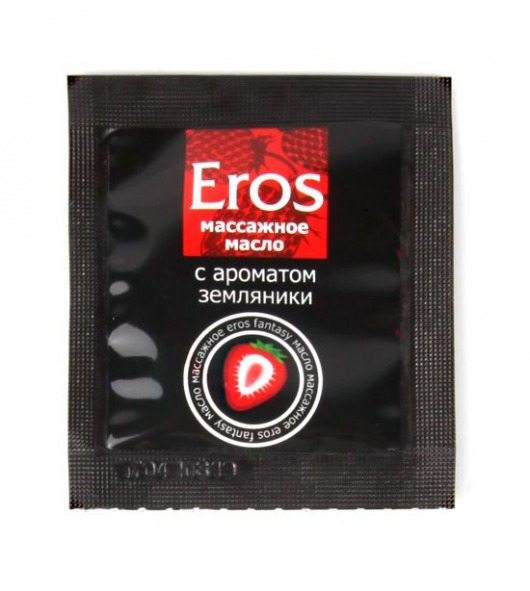 Пробник массажного масла с ароматом земляники Eros fantasy - 4 гр. - Биоритм - купить с доставкой в Димитровграде
