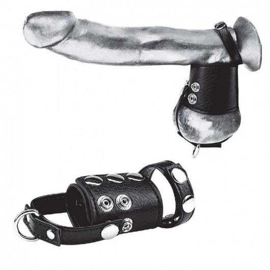 Кольцо на член и мошонку Cock Ring With 2  Ball Stretcher And Optional Weight Ring - BlueLine - в Димитровграде купить с доставкой