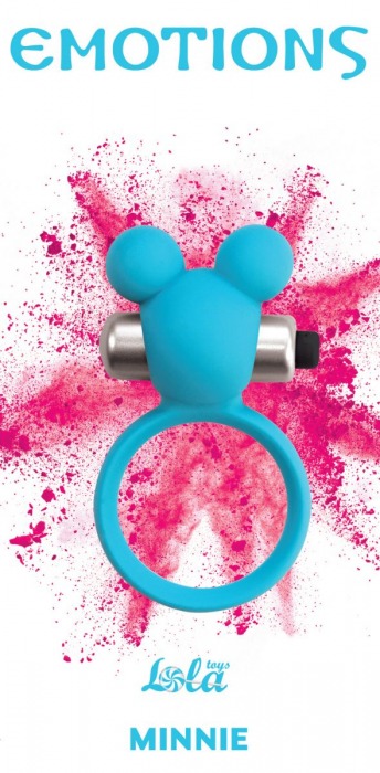 Голубое эрекционное виброколечко Emotions Minnie Breeze - Lola Games - в Димитровграде купить с доставкой