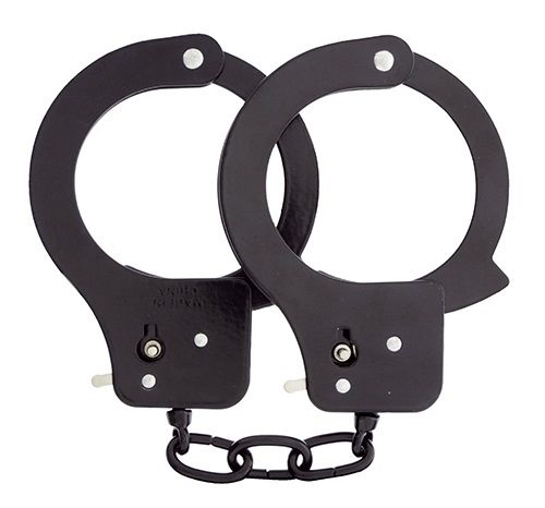 Чёрные наручники из листового металла BONDX METAL CUFFS BLACK - Dream Toys - купить с доставкой в Димитровграде