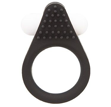 Чёрное эрекционное кольцо LIT-UP SILICONE STIMU RING 1 BLACK - Dream Toys - в Димитровграде купить с доставкой