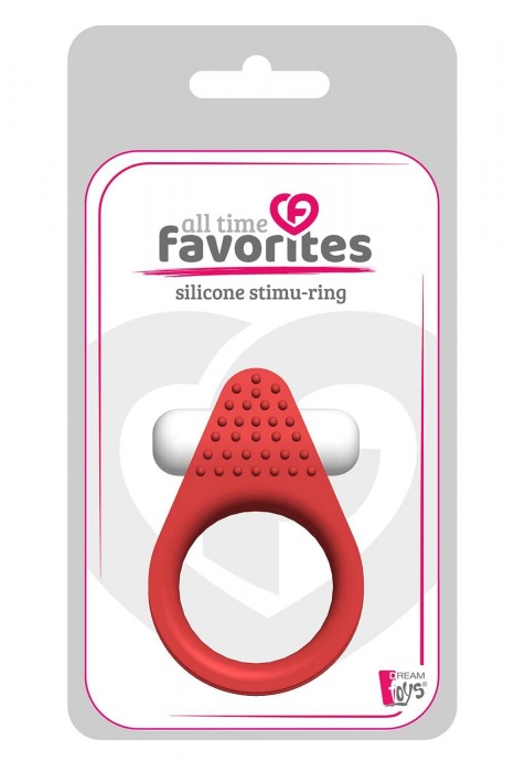 Красное эрекционное кольцо LIT-UP SILICONE STIMU RING 1 RED - Dream Toys - в Димитровграде купить с доставкой
