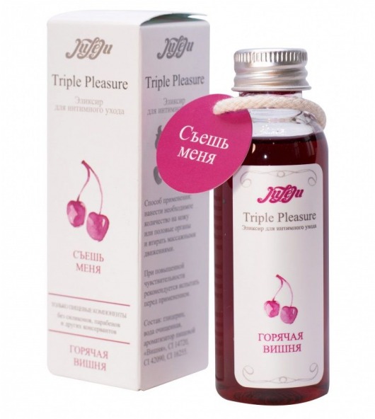 Эликсир Triple Pleasure  Горячая вишня  - 65 гр. - JULEJU - купить с доставкой в Димитровграде