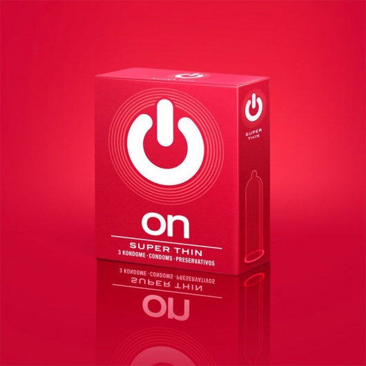 Супертонкие презервативы ON) Super Thin - 3 шт. - ON) - купить с доставкой в Димитровграде