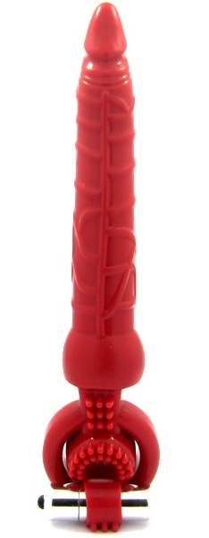Красная вибронасадка с анальным стимулятором - ToyFa - в Димитровграде купить с доставкой