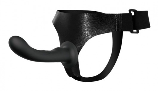 Страпон с изогнутой головкой Ultra Harness Curvy Dildo - 15,8 см. - Baile - купить с доставкой в Димитровграде