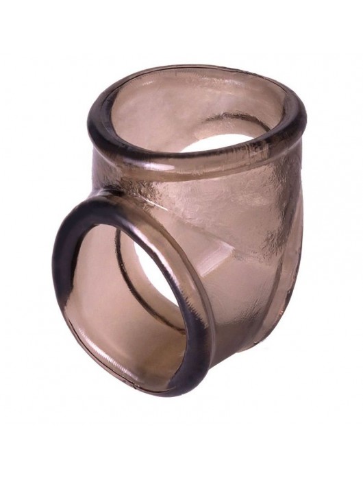 Дымчатое эрекционное кольцо с фиксацией мошонки - ToyFa - в Димитровграде купить с доставкой