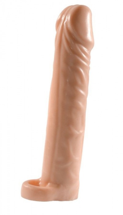 Телесная насадка-удлинитель Extension sleeve с подхватом - 17 см. - Sitabella - в Димитровграде купить с доставкой