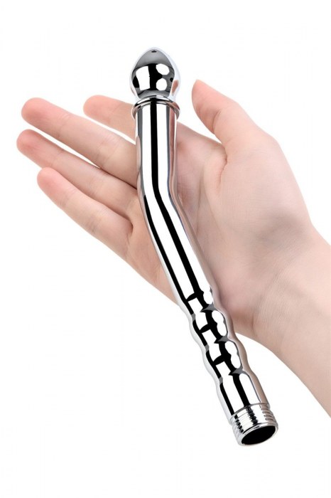 Металлический анальный душ с тремя насадками - ToyFa - купить с доставкой в Димитровграде