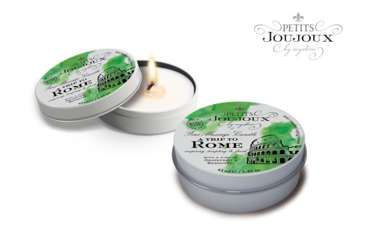 Массажная свеча Petits Joujoux Rome с ароматом грейпфрута и бергамота - 33 гр. - MyStim - купить с доставкой в Димитровграде