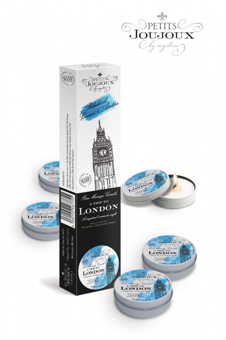 Набор из 5 свечей Petits Joujoux London с ароматом ревеня, амбры и чёрной смородины - MyStim - купить с доставкой в Димитровграде