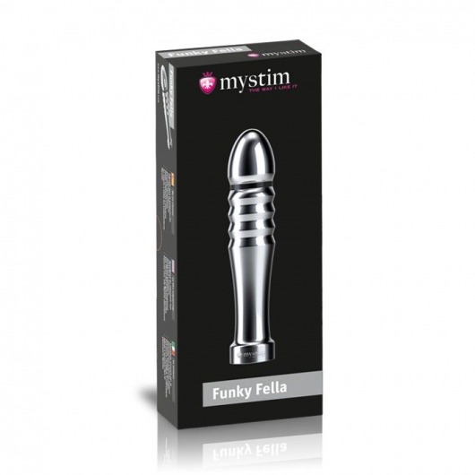 Ребристый фаллоимитатор для электростимуляции Funky Fella Rill Dildo - 13 см. - MyStim - купить с доставкой в Димитровграде