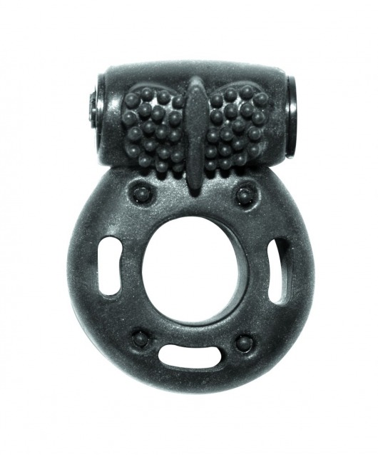 Черное эрекционное кольцо с вибрацией Rings Axle-pin - Lola Games - в Димитровграде купить с доставкой