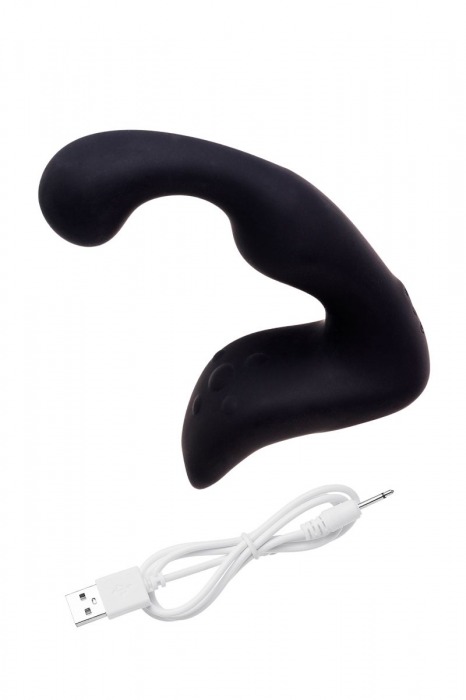Чёрный изогнутый вибростимулятор простаты Erotist - Erotist Adult Toys - в Димитровграде купить с доставкой