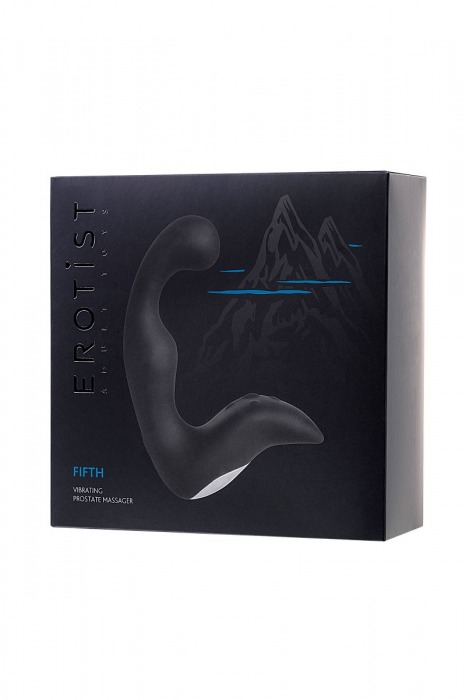 Чёрный изогнутый вибростимулятор простаты Erotist - Erotist Adult Toys - в Димитровграде купить с доставкой