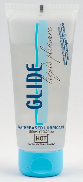 Интимная смазка на водной основе Glide - 100 мл. - HOT - купить с доставкой в Димитровграде