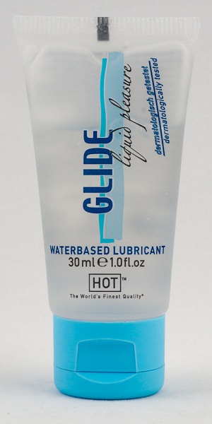 Интимная смазка на водной основе Glide - 30 мл. - HOT - купить с доставкой в Димитровграде