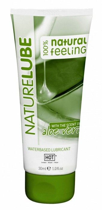 Смазка на водной основе с алоэ вера Nature Lube - 30 мл. - HOT - купить с доставкой в Димитровграде