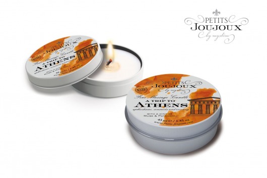 Массажная свеча Petits Joujoux Athens с ароматом муската и пачули - 33 гр. - MyStim - купить с доставкой в Димитровграде