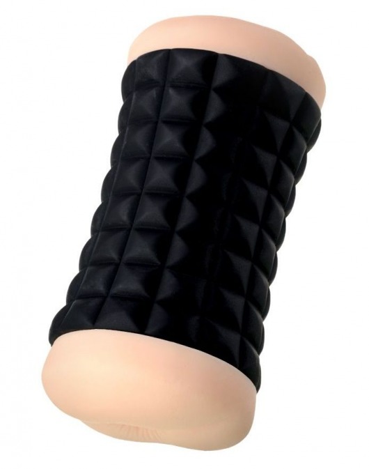 Двухсторонний мастурбатор JOS JANICE в черном цилиндре - JOS - в Димитровграде купить с доставкой