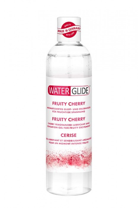Лубрикант на водной основе с ароматом вишни FRUITY CHERRY - 300 мл. - Waterglide - купить с доставкой в Димитровграде