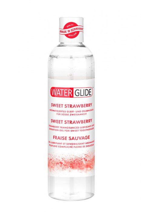 Лубрикант на водной основе с ароматом клубники SWEET STRAWBERRY - 300 мл. - Waterglide - купить с доставкой в Димитровграде