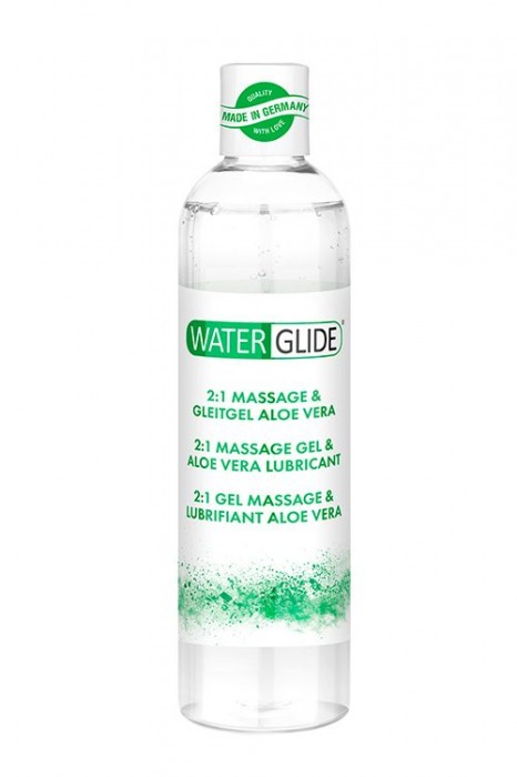 Гель-смазка 2-в-1 MASSAGE   LUBRICANT ALOE VERA - 300 мл. - Waterglide - купить с доставкой в Димитровграде