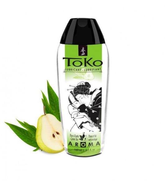 Интимный гель TOKO Pear   Exotic Green Tea с ароматом груши и зеленого чая - 165 мл. - Shunga - купить с доставкой в Димитровграде