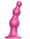 Розовая насадка Strap-On-Me Dildo Plug Beads size L - Strap-on-me - купить с доставкой в Димитровграде