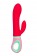 Красный вибратор с клиторальным отростком Petunia - 19 см. - ToyFa купить в Димитровграде с доставкой в Orgasmix.ru Красный вибратор с клиторальным отростком Petunia - 19 см. - ToyFa