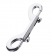 Серебристый двухсторонний карабин TOYFA Metal - ToyFa - купить с доставкой в Димитровграде
